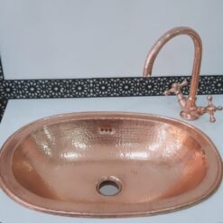 Brass sink, silver color small Moroccan hand hammered brass round sink wash basin, bathroom faucet, hand engraved silver brass faucet