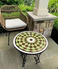 Handmade Accent Table - Mosaic Table for indoors & Outdoors
