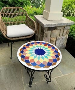 CUSTOMIZABLE Mosaic Table - Crafts Mosaic Table - Mosaic Table Art - Mid Century Mosaic Table
