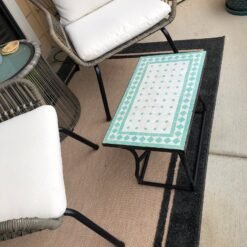 CUSTOMIZABLE Low Rectangular Mosaic Table - Crafts Mosaic Table - Mosaic Art - Mid Century Zellije Table