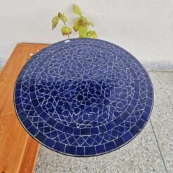 Midnight Blue Outdoor Table - Patio Blue Table - 20 inch 500mm Coffee Table