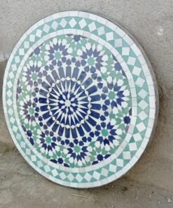 Moroccan Bistro Coffee Table with Handmade Mosaic Art For Otdoor