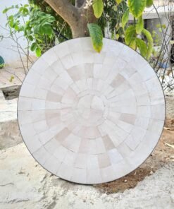 Natural White Zellige Color Table TOP - 3m diameter