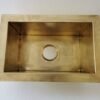 Unlacquered Handmade Moroccan Brass Kitchen Sink With Customizable Sizes