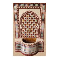 Moroccan Mosaic Fountain ,Moroccan Tile Fountain ,Wall mosaic fountain . Handmade moroccan