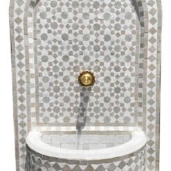 Moroccan Mosaic Fountain, terrace Indoor Decor, Fountain for garden art,Moorish mosaic tile fountain