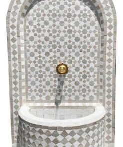Moroccan Mosaic Fountain, terrace Indoor Decor, Fountain for garden art,Moorish mosaic tile fountain