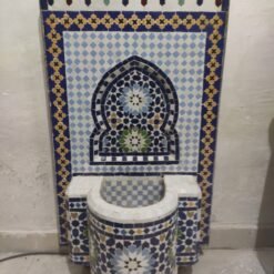 Moroccan Mosaic Fountain ,Moroccan Tile Fountain ,Wall mosaic fountain . Handmade moroccan