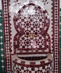 Moroccan outdoor Fountain Mosaic, Fountain for garden art,Moorish mosaic tile fountain