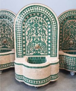 Outdoor Moroccan Mosaic Fountain ,Indoor Moroccan Tile Fountain ,Wall mosaic fountain