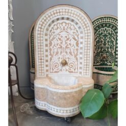 Moroccan Mosaic Fountain, indoor and outdoor fountain, Fountain for garden art, fountain