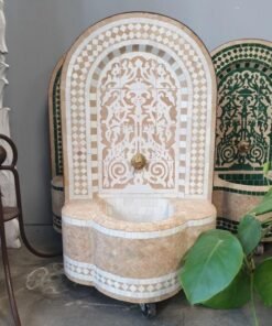 Moroccan Mosaic Fountain, indoor and outdoor fountain, Fountain for garden art, fountain