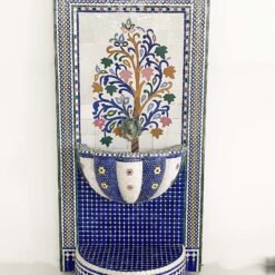 Wall Water Fountain - Mosaic Moroccan Founatin - Waterfall Fountain indoor & Outdoor - Water Fountain Outdoor