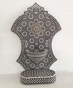 Moroccan Mosaic Fountain, indoor and outdoor fountain, Fountain for garden art, fountain