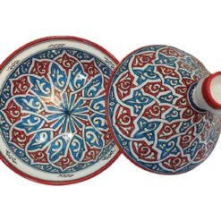 Moroccan Large ceramic tagine hand painted tagine decorative handmade tagine kitchenware serving tagine ceramic tagine pot
