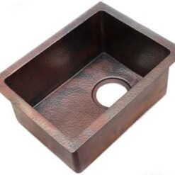 Unlacquered Handmade Moroccan Brass Kitchen Sink With Customizable Sizes