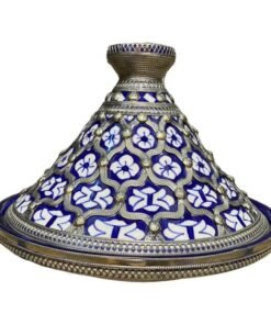 Handmade Moroccan ceramic Tajine dish from Fez
