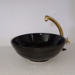 Ceramic sink , hand ceramic washbasin-bathroom sink Custom Luxury handmade counter top basin