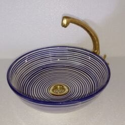 Artisan-Crafted Moroccan Ceramic Sink: Elevate Your Search with Handmade