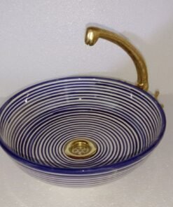 Artisan-Crafted Moroccan Ceramic Sink: Elevate Your Search with Handmade