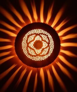 Sun Shapes Moroccan Handmade Wall Lamp 4 Colors Available, Wall Sconce