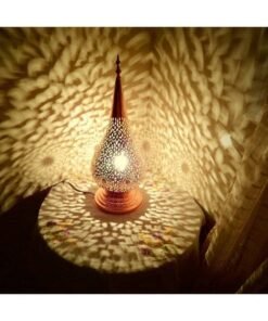 Vintage Table lamp, Moroccan lamp Lampshade, Bohemian Home Decor, Brass Light Fixture, Modern Lighting