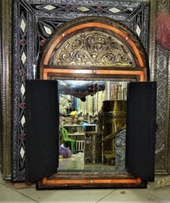 Moroccan door Mirror, Handmade Moroccan Vanity Mirror Can be Opened and Closed, Wall decor, wall sconce, Decor Mirror, Sculpted Mirror