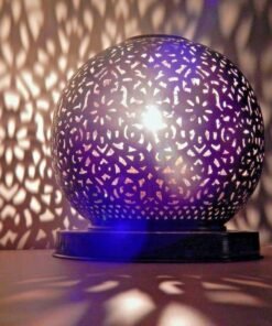 Sphere Table lamp, Handmade Moroccan Treasures, Desk lamp Living room, Wedding, Custom Colors