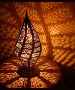 Moroccan Lighting, Copper floor lamp, Home Decor, Hurricane Light, Modern lamp, Desk lamp,