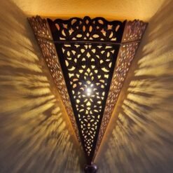 Floral Design Wall Light - Handmade Art Deco lighting - Moroccan Lighting - Flower draw light - Wall Decor - Sconce -