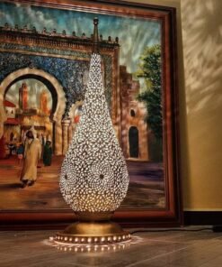 Handmade Floor lamp, Vintage lamp, Table Lamp, Moroccan lamp, Floor lamp, Desk Lamp, Designer lamp, Boho Lighting, 4 Colors available