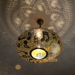 Moroccan Lamp Pendant Light, Music Notes lamp , Hanging Lamp